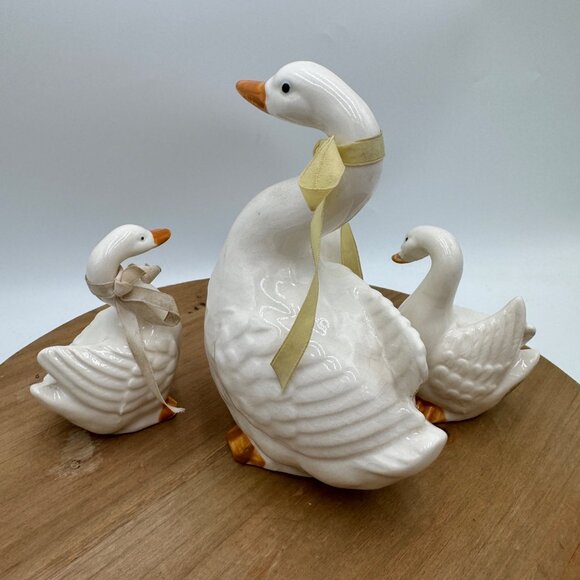 Takahashi San Francisco Geese Family Set of 4 Figurines Made in Japan Vintage f - Picture 8 of 15